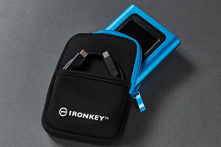 Get started the IKVP80ES Kingston IKVP80ES Encrypted External SSD with cables and travel case
