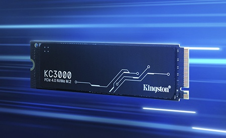 Ổ SSD KC3000 của Kingston mang đến bộ nhớ hiệu năng cao cho máy tính để bàn và máy tính xách tay Ổ SSD KC3000 Kingston di chuyển tốc độ cao qua không gian