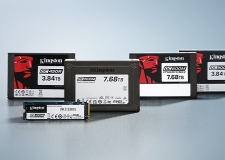Kingston veri merkezi SSD'leri serisinin grup fotoğrafı